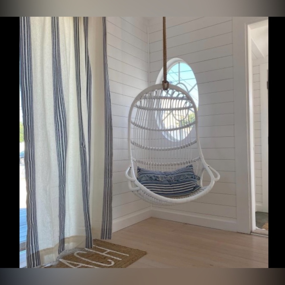 Pottery Barn Set of Rivera Stripe Curtains